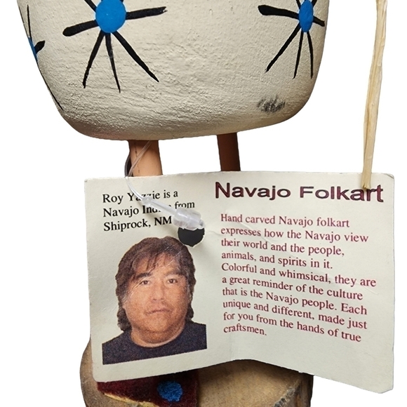 Navajo Indian hand carved painted Folk Art Signed Rooster wearing boots - Picture 8 of 11